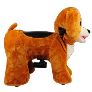 Custom Battery Operated Kids Ride on Plush Animal Electric Scooter Toys in Mall