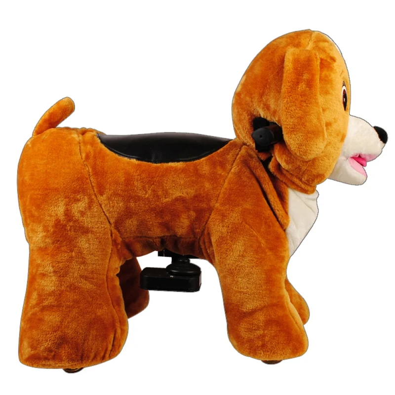 Custom Battery Operated Kids Ride on Plush Animal Electric Scooter Toys in Mall