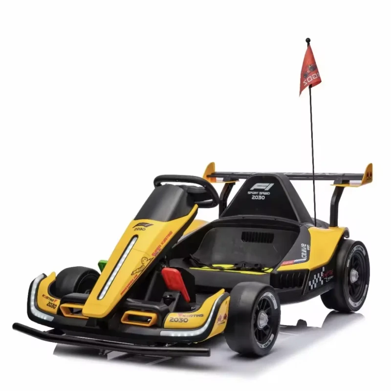Custom Kids Ride on 4 Wheels Electric Go Kart 12V Plastic Drifting Cart