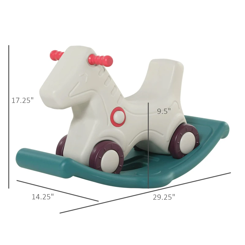 Custom Kindergarten Modern Toddler Large Baby Pink Plastic Car Kids Toy Rocking Horse Ride on Animal Toy for Children