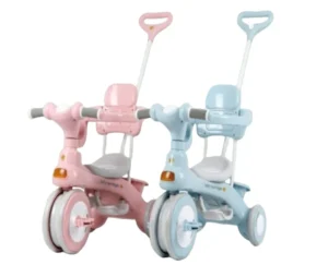 Custom Logo Kids Plastic Tricycle Scooter with Music Flashing Wheel Caster Wiggle Car Swing Ride-on Toy for Children 1-6 Years
