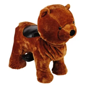 Custom Rechargeable Electric Animal Kiddie Ride on Toy Plush Animal Electric Scooters for Kid