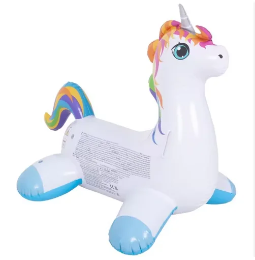Custom Shape Eco Friendly PVC Inflatable Water Pool Float Durable Ride On Animal Float for Kids
