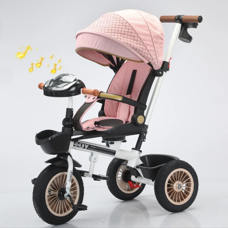 Custom-made Children's Tricycle with 360-degree Rotating Seat
