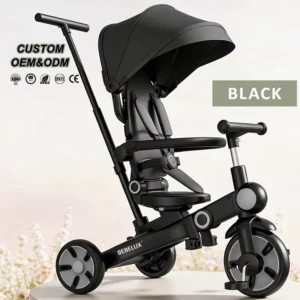 Customisable Modular 9 in 1 Multi Stage Grow with Me Kids Tricycle Safe 5 Point Harness 360 Reverse Baby Trike for Toddlers