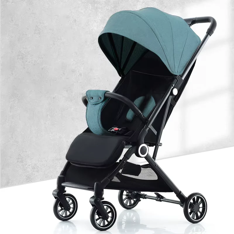 Customizable Alloy Frame Portable Folding Multi-functional Baby Stroller One-Click Folding Sit Lie Features for 3 Year Olds