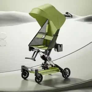 Customizable Baby Stroller Lightweight One button Folding Aluminum Alloy Simple Portable Baby Carriage with Storage Pocket