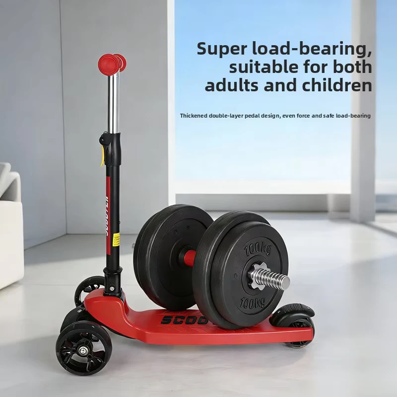 Customizable Logo 3-Wheel Children's Scooter Three-in-One Folding for Boys and Girls 6-12 Years Old
