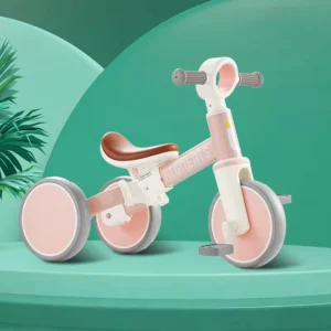 Customizable Plastic Children’s Tricycle 2-5 Years Old Balance Bike Two-in-one Bicycle & Scooter Indoor/Outdoor Use