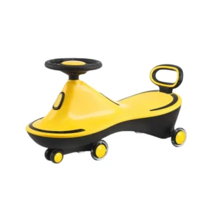 Customizable Plastic Wiggle Car for Kids Aged 1-12 Swing Slide Vehicle with Mute Wheels Anti Rollover & Balance Support