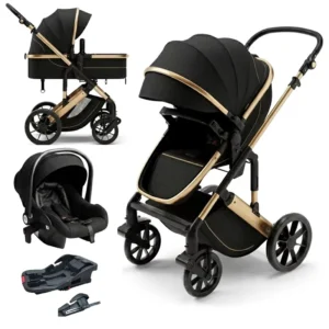 Customization High Quality Luxury Baby Stroller 3 1 Brand for Stainless Steel Frame TPR Wheels 20KG Load Capacity Troley