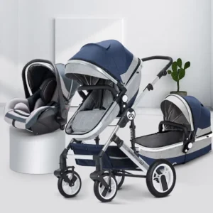 Customization High Quality Luxury for Baby Carrier 3 in 1 Aluminum Alloy Frame 8.5″ EVA Front Wheels Quick Folding