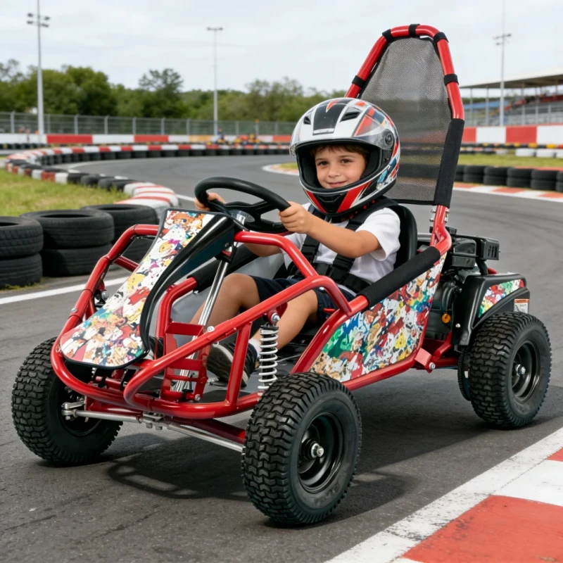 Customization Outdoor Playground Remote Adult child Ride on Racing Go Kart with 25km h Speed 85kg Load Capacity