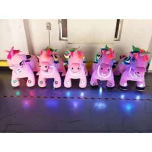 Customized 12V Unisex Electric Ride-On Toy Promotional Motorcycle with Plush Animal Mountable for Mall Use