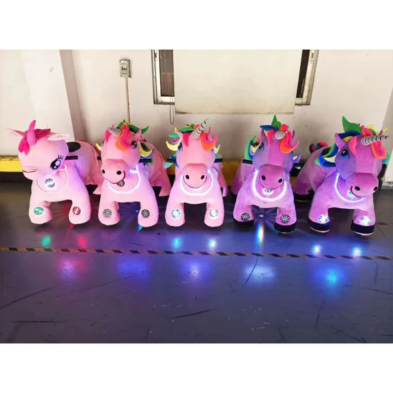 Customized 12V Unisex Electric Ride-On Toy Promotional Motorcycle with Plush Animal Mountable for Mall Use