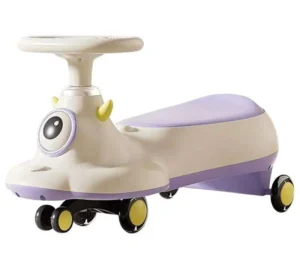 Customized Children’s Swing Car for Girls and Boys Age 2-8 Years Four-Wheel Made of Plastic Rotary Twist Rocket Car Music Toy