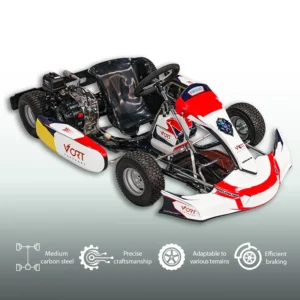 Customized Professional 4 Stroke Chain Drive Drift Kart Frame Wear Resistant Off Road Racing Go Kart