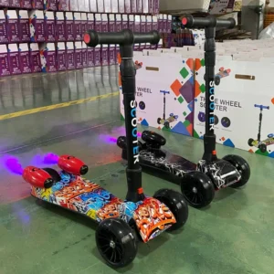 Customized Scooters for Children Factory Direct Sale Foot Scooter for Kids with Lights Kids’ Scooters