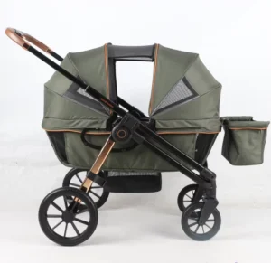 Customized Stainless Steel Frame Foldable High Landscape Baby Pushchair Stroller for Twins 3 Years Old