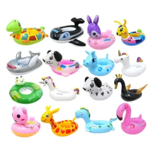 Cute Baby Inflatable Turtle Summer Floating Ring Pool Float Game Kids’ Beach Toy Fun Animal Swimming Pool Seat Ride On