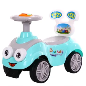 Cute Children’s Twisting Car with Music & Lights Ride On Self Propelling Plastic Car for Ages 2-4 Years