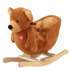 Cute Fun Toddler Ride on Toys Soft Plush Rocking Chair Toys Animal Rocking Chair for Kids