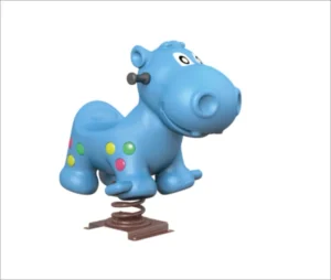 Cute Kids Ride Toys Spring Rocking Horse with Animal Style Plastic Heavy Duty for Outdoor Playground