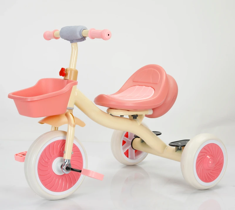 Cute Kids Tricycle with Three Wheels Plastic Ride on Toy for Children 2 to 4 Years Old