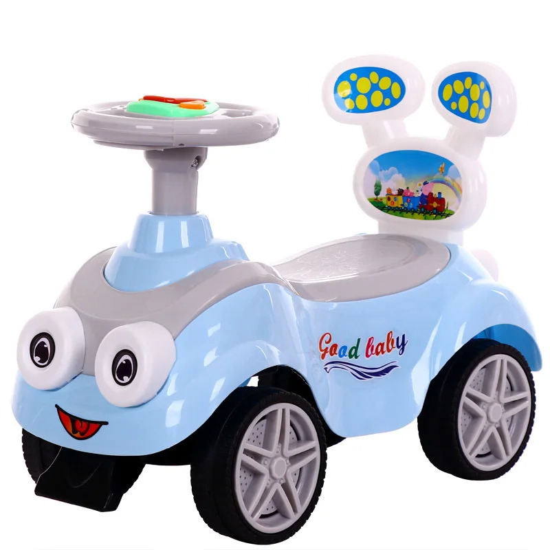 Cute Kids Wiggle Racer Twisting Car Baby Wiggle Car Musical Kids Sliding Car with Lights Kids Auto Pusher Ride on Swing Car