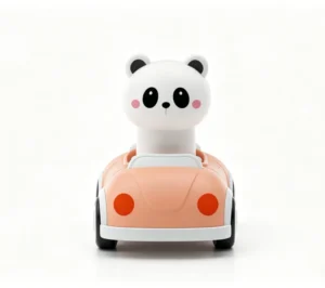 Cute Panda Push & Go Toy Car for Kids Press and Release Friction Car