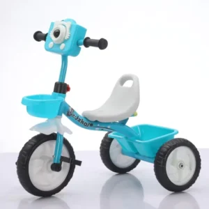 Cute Style Plastic Baby Tricycle with Lights and Music Essential for Family Outings for Kids
