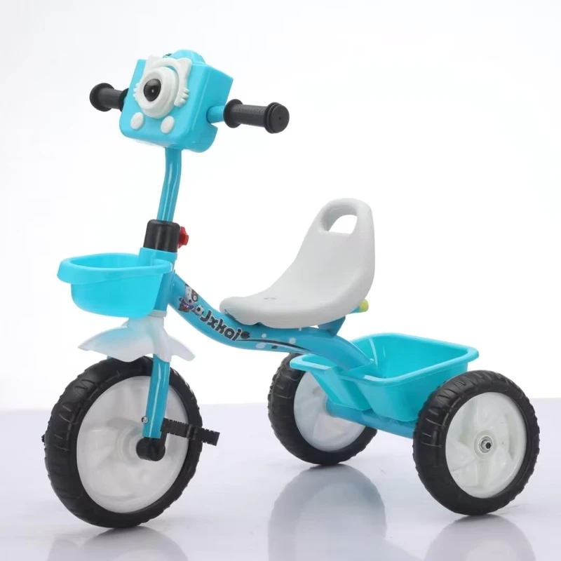 Cute Style Plastic Baby Tricycle with Lights and Music Essential for Family Outings for Kids