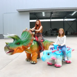DZ04 Riding Dinosaur Machine Ride on Scooter Walking Dinosaur Rides Animal Kiddy Rides for Mall