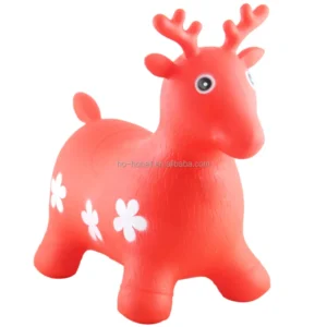 Deer Bouncy Hopper Farm Animal Inflatable Ride on Toy