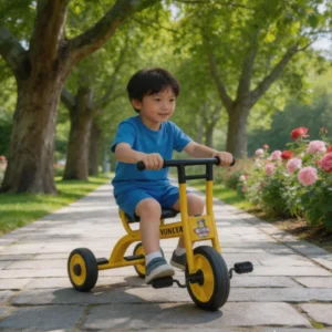 Deluxe Single Kids Pedal Tricycle for Toddlers, Kindergarten Outdoor Activity for Preschool Physical Education