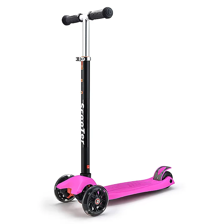 Design Children Kick Scooter Kid Scooter for Sale Adjustable Stand Kids Scooter with 3 Flash Wheels