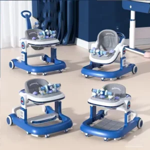 Design Easily Foldable Adjustable Height Walker Andador Para Bebes U Trolley Push Pull Activity Toy Music Walker for Babies