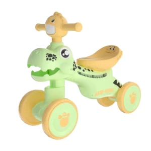 Dinosaur Bike Balance 1 2 3 4 Years Old With Assist Wheel Safe Baby Learn to Walk Infantil Toys Bike Kids Tricycle