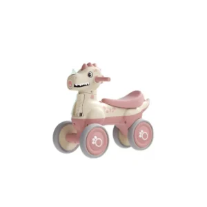 Dinosaur Children’s Four-wheel Scooter 1-3 Years Old EVA Material Balance Car Foot to Floor Ride on Car for Kids New Style