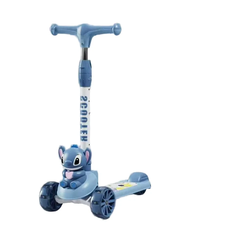 Direct Factory Sale Manufacturer's Delivery Foldable Glowing Children's Scooter Adjustable Plastic