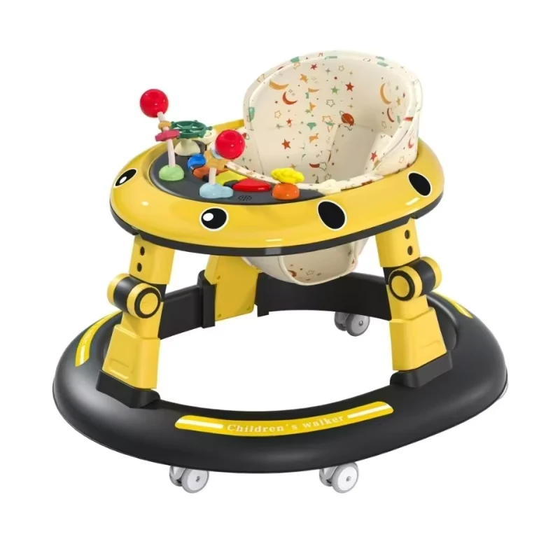 Direct Factory Sale Multifunctional Durable Plastic Baby Walker with Light and Music Toy for 6 to 15 Months Old Babies