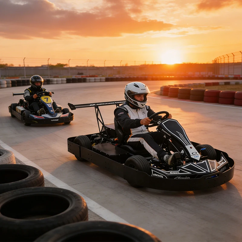 Direct Manufacturer Professional Outdoor Racing Adult Drifting Electric Go Kart with Protective Bumper for Rental Business