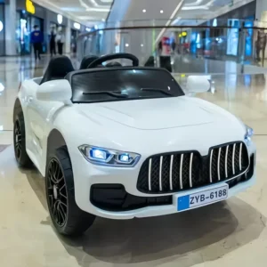 Double Child Ride on Electric Car with Comfortable Seating Space Four Wheel Remote Control Toy for Adults and Kids