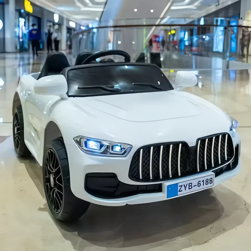Double Child Ride on Electric Car with Comfortable Seating Space Four Wheel Remote Control Toy for Adults and Kids