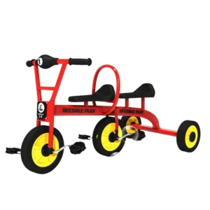 Double Seat Tricycle for Preschool Children Over 3 Years Single Speed Ordinary Pedal for Kids