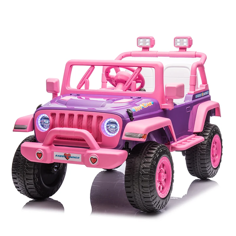 Double Seats Plastic Remote Control Pink Electric Car for Children Girls Kids Car Electric 12V Ride on Car for Kids to Drive