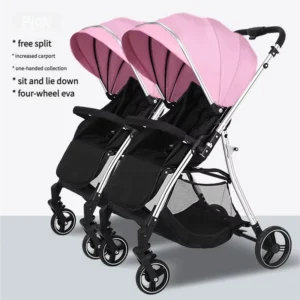Double Tandem Stroller for Baby with Increased Convenience and Comfort