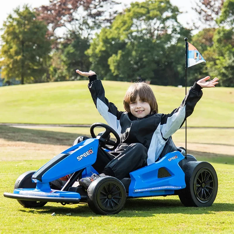 Drift Ride on Cars 24v Racing Ride on Go Kart Kids Electric Toy Cars Ride on Cars for Big Kids Go Kart