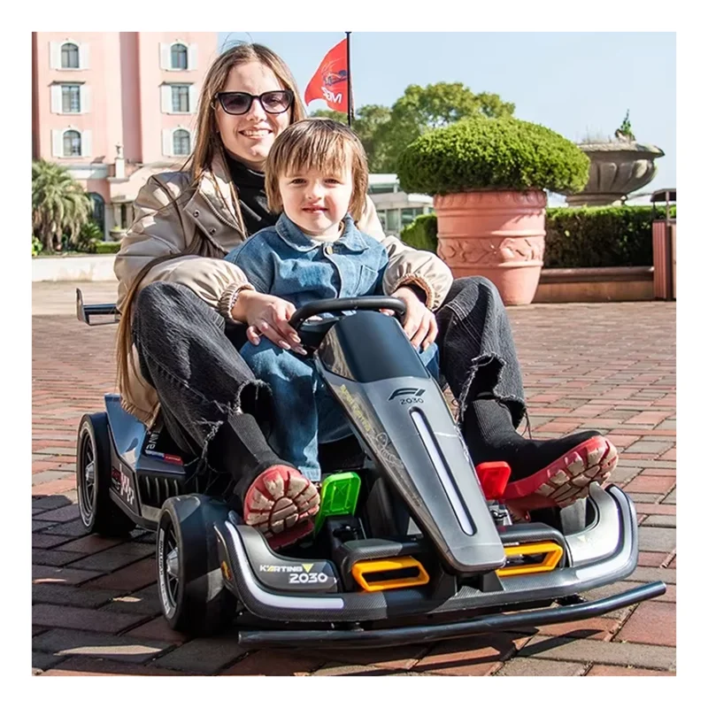 Dual Drive Big Motor Business Street Kids Electric Go karting Car Go Karts Adjustable Speed and Length Adults Can Ride Karts
