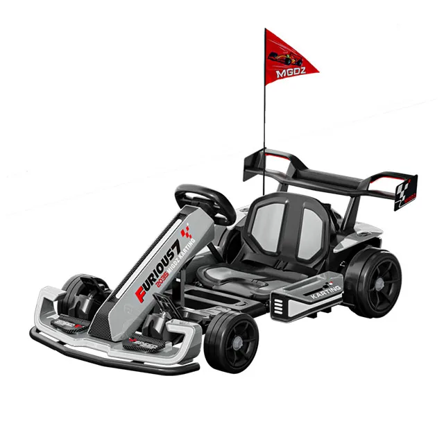 Dual Drive Big Motor Street Kids Electric Go karting Car Go Karts Adjustable Speed and Length Adults Can Ride Karts
